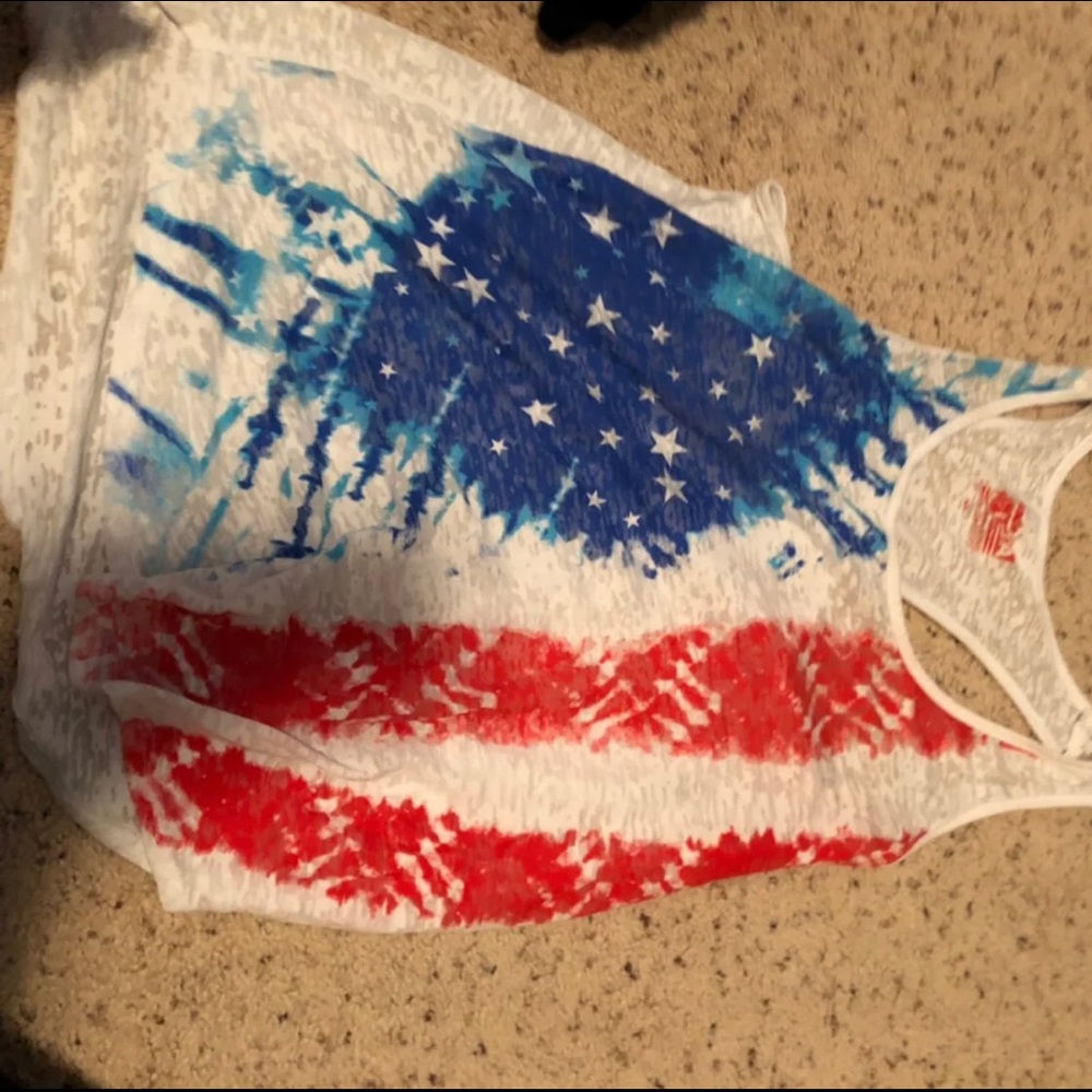 American flag tank top